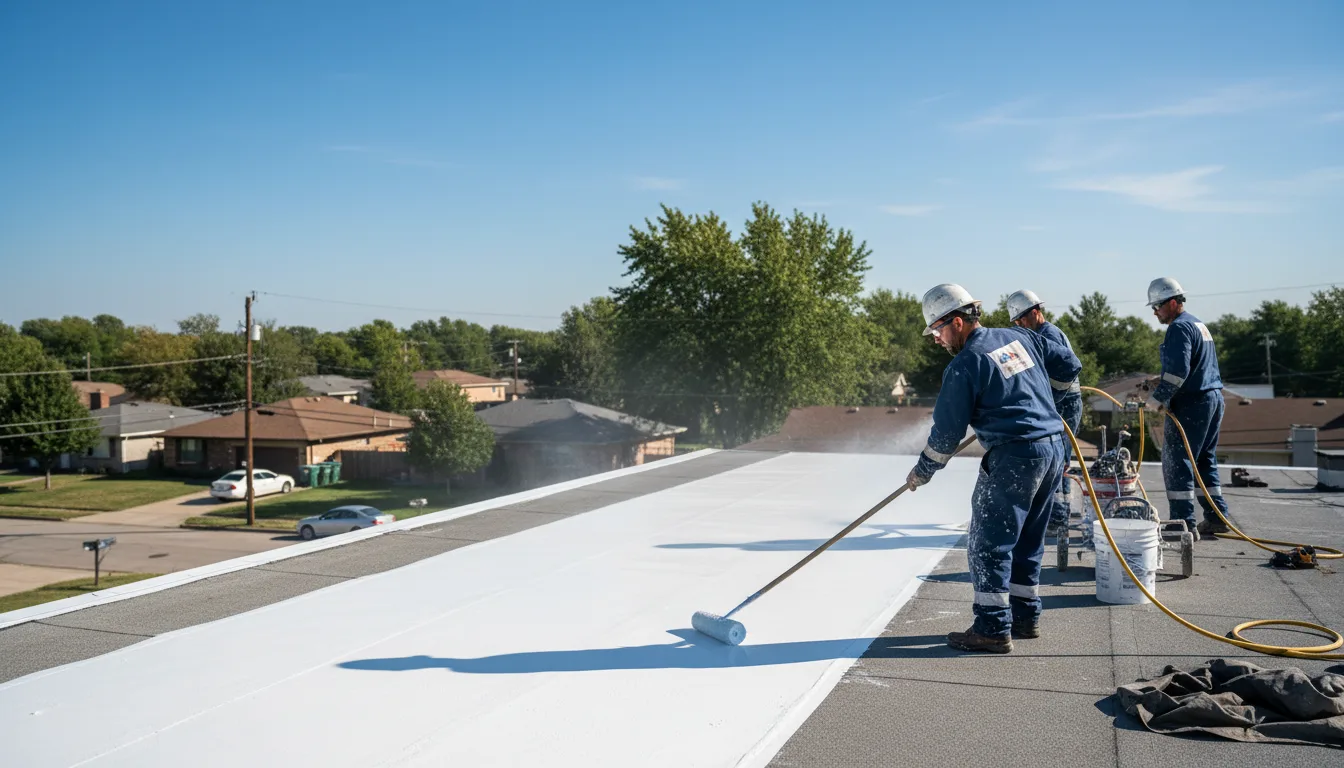 Commercial roof coating in Waverly, MO near me